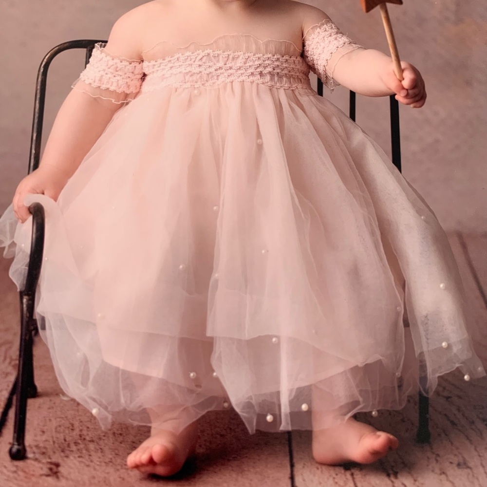 Luna Luna Pearl embroidered chiffon dress